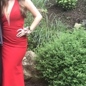Sherri Hill Red Prom Dress